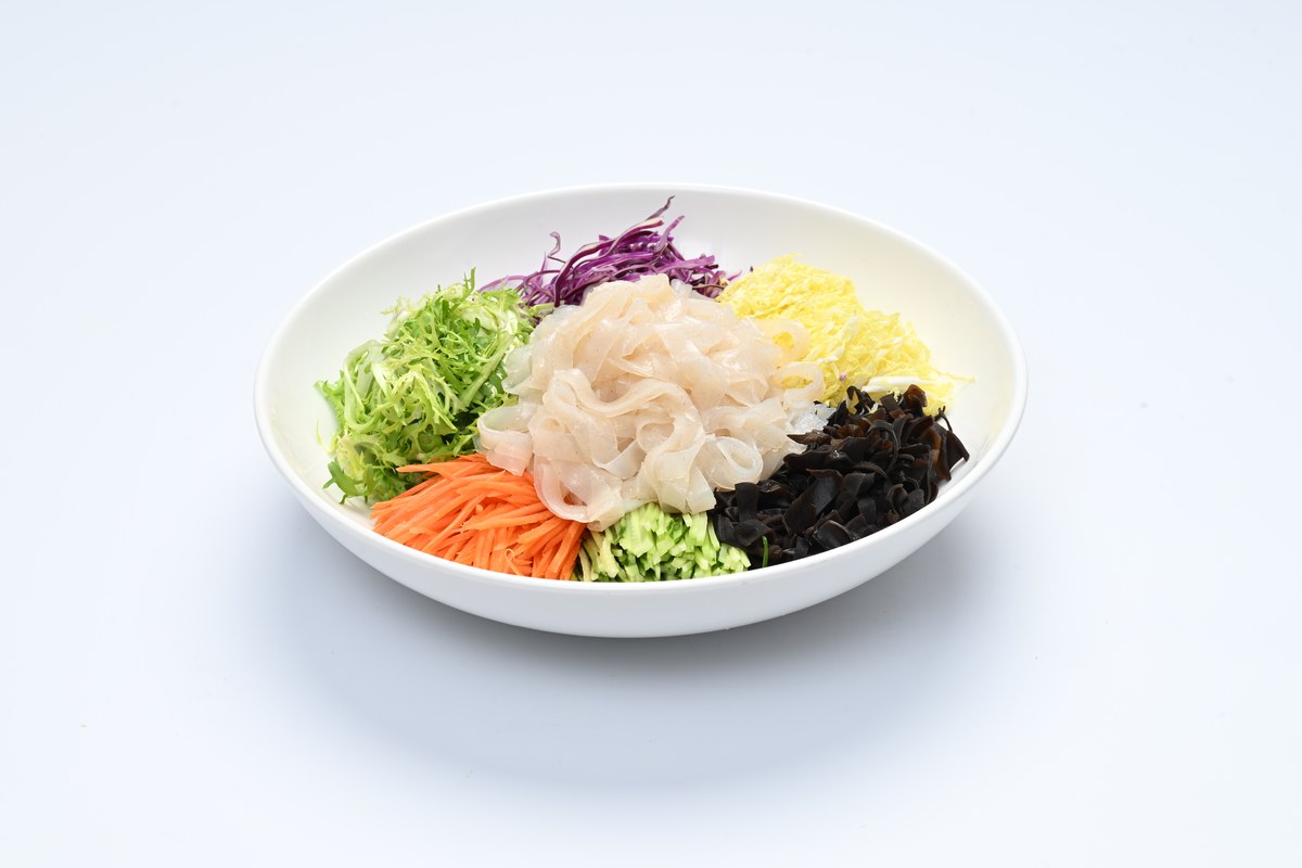 京都宴禧酒店五彩大拉皮凉菜实拍