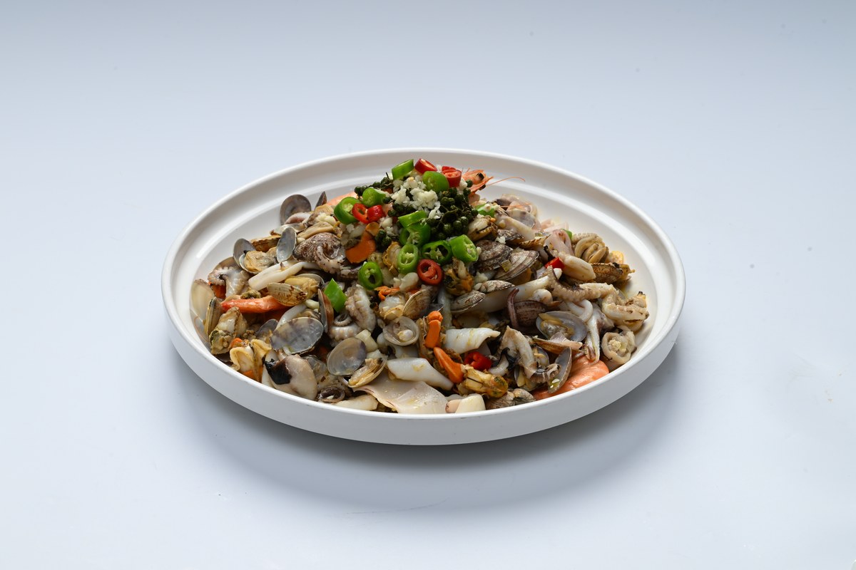 京都宴禧酒店椒麻小海鲜拼盘实拍