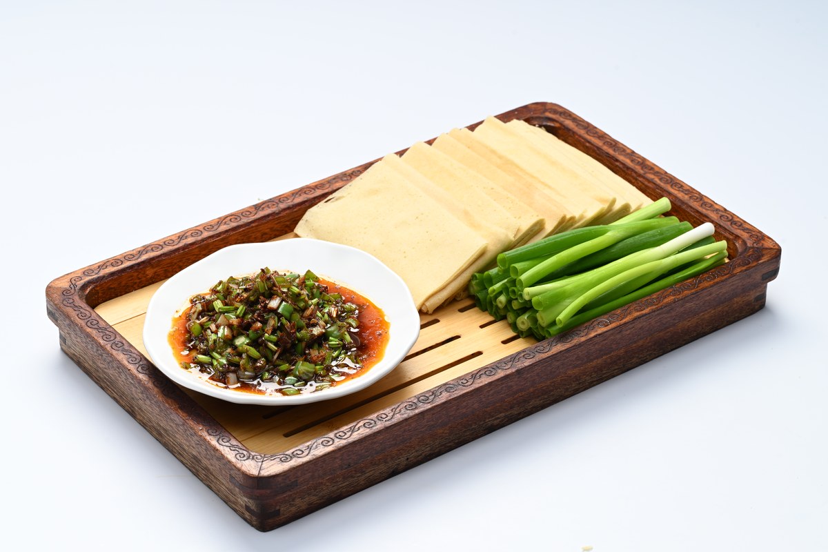 京都宴禧酒店豆腐皮大葱蘸酱实拍